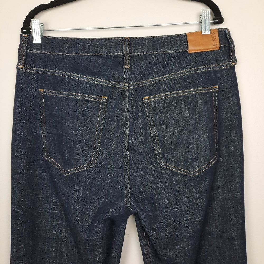 J. Crew High Rise Dark Indigo Wash Skinny Flare Jeans size 32 - Picture 5 of 16